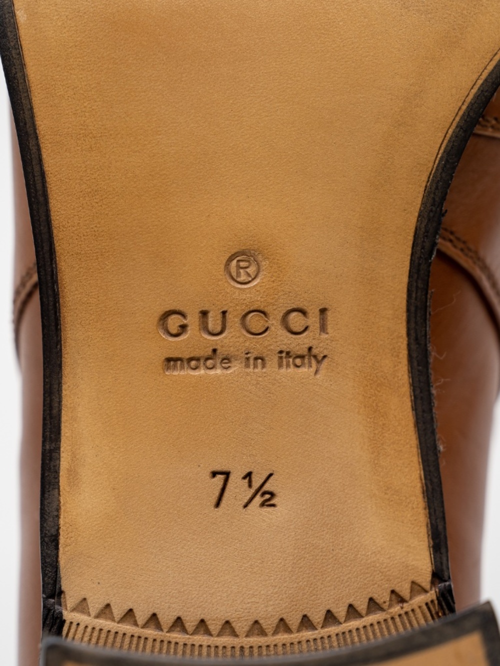 size 7.5G 8 US Gucci Buckle Ankle Boot Brown Leather - Picture 8 of 11